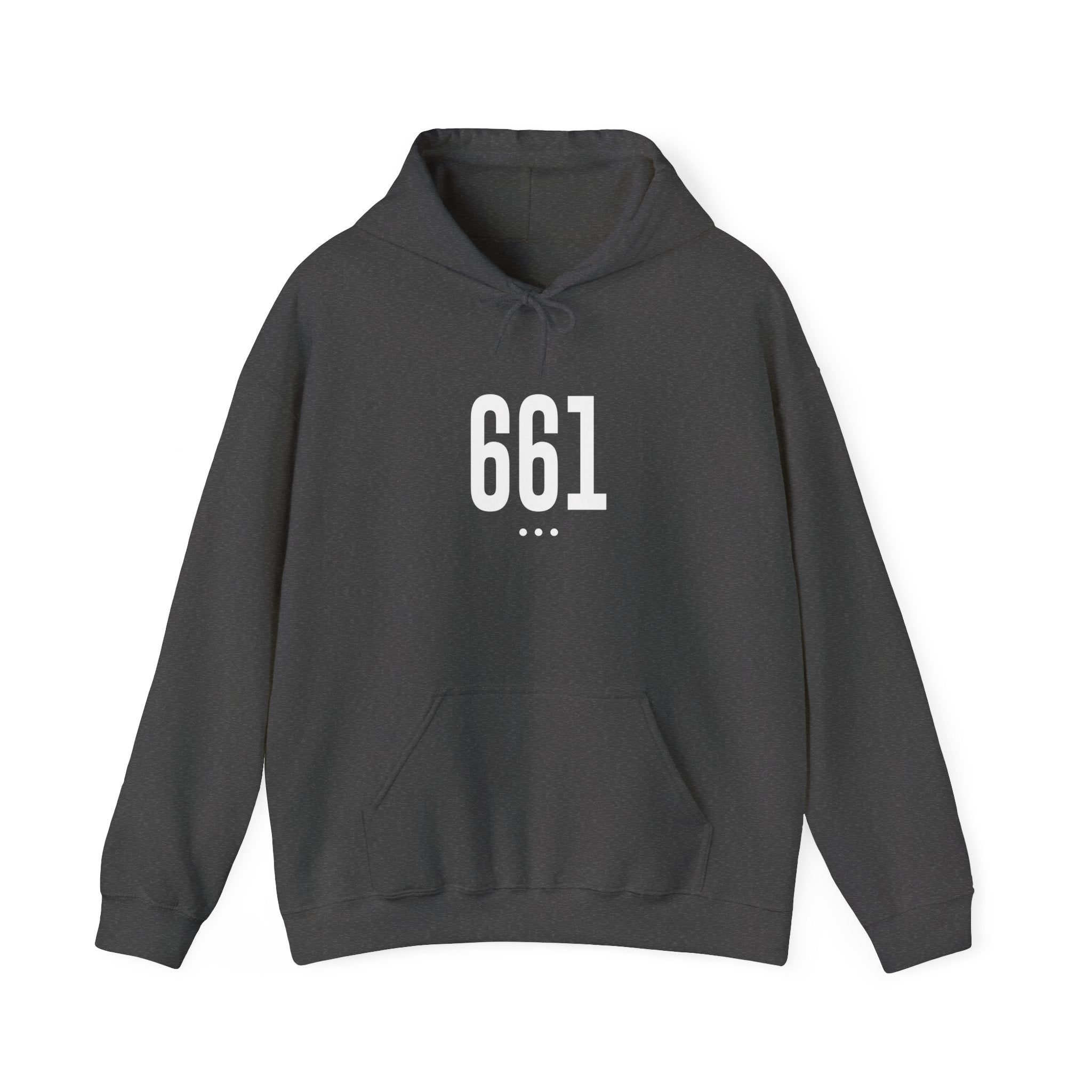 661 White Logo Front Hoodie