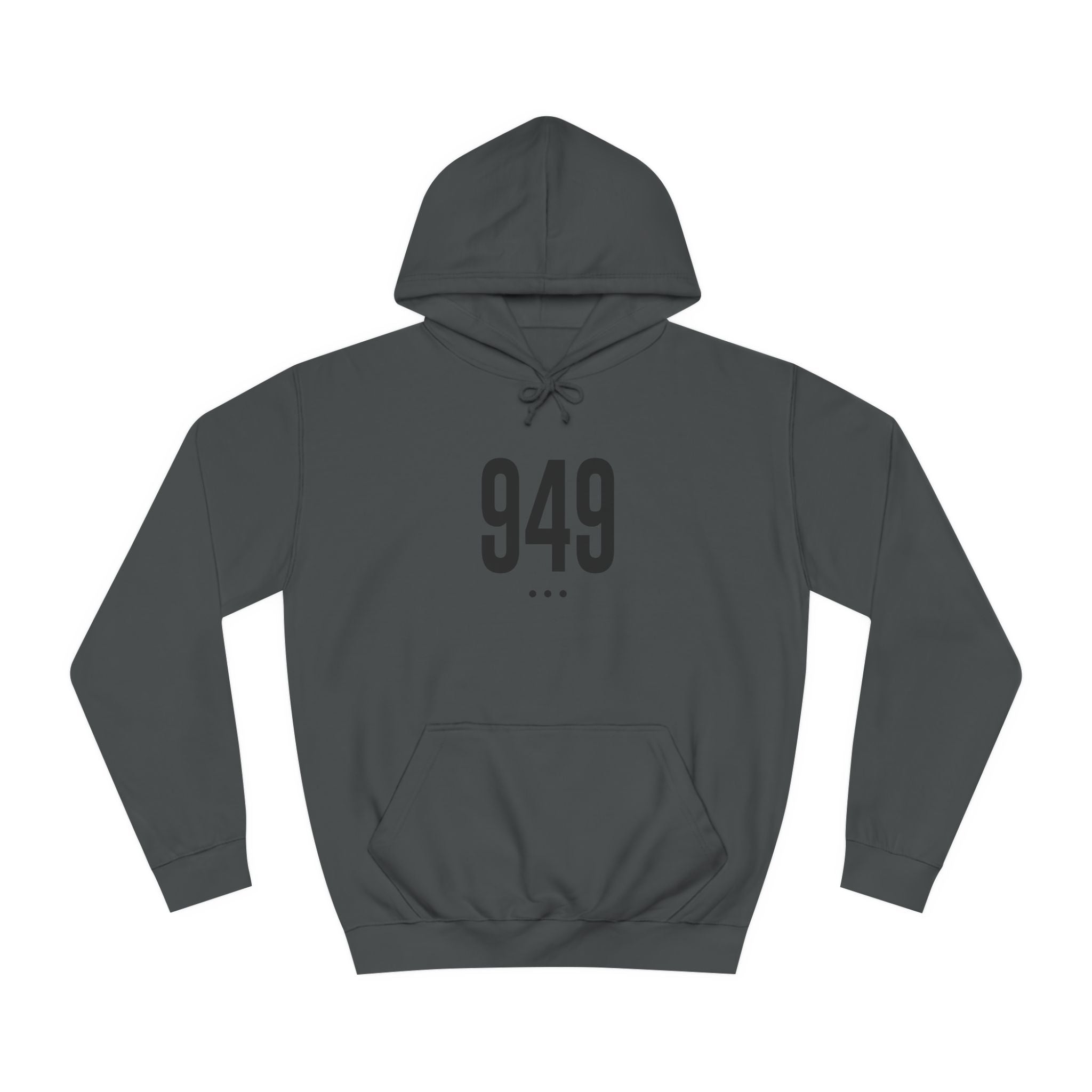 949 Black Logo Front Hoodie