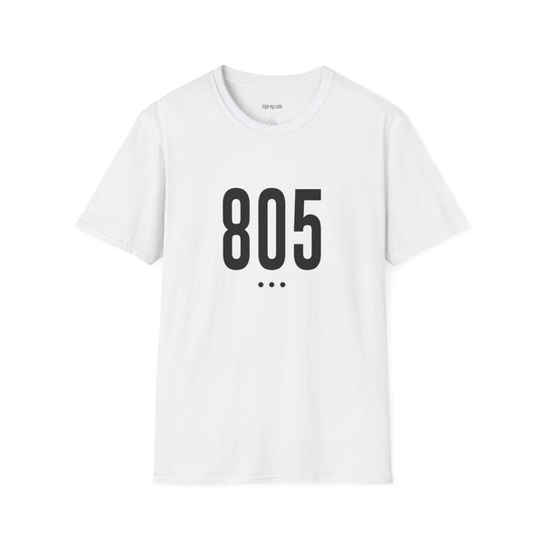 805 Black Logo Front Unisex Soft-style T-Shirt