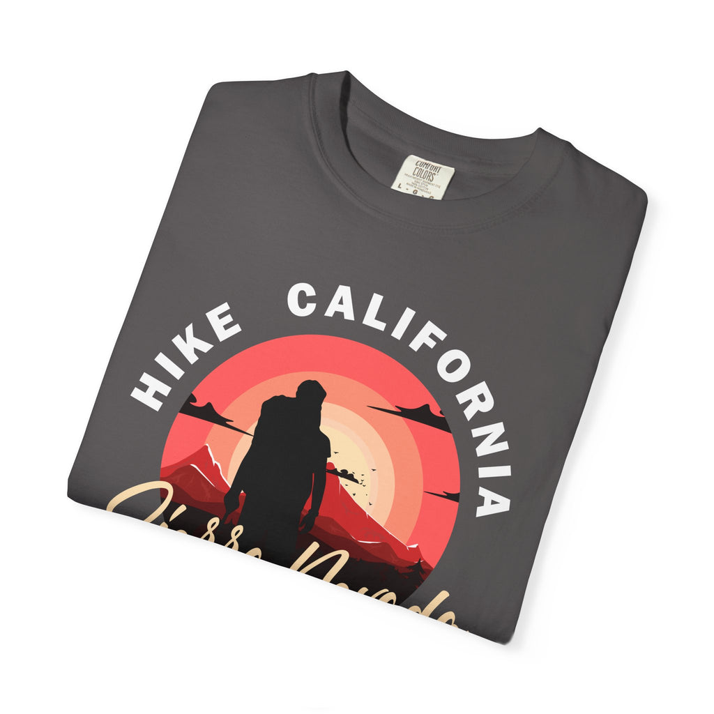 Sierra Nevada Mountains Hike T-Shirt - Unisex Garment-Dyed Tee for Outdoor Enthusiasts