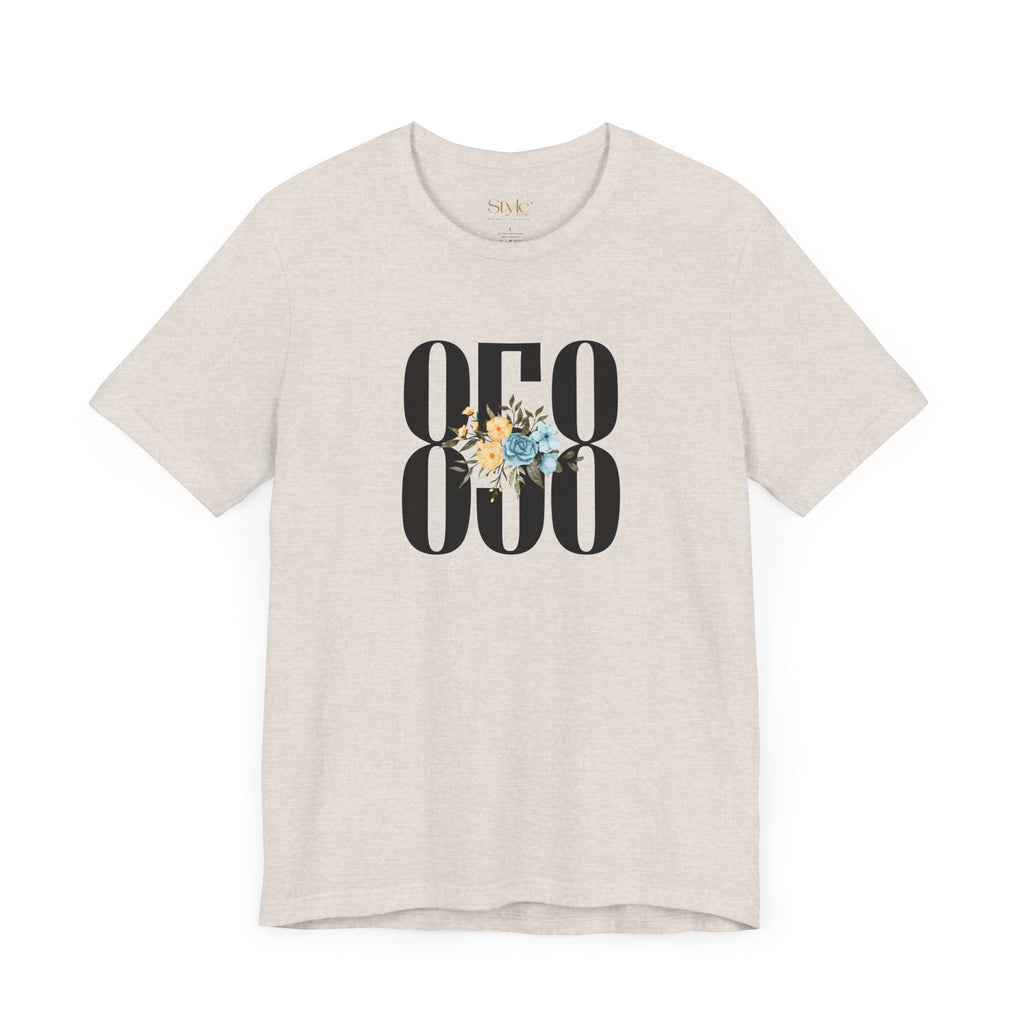 Floral 858 Unisex Tee - Casual, Gift, Birthday, Floral Design, Vintage Style