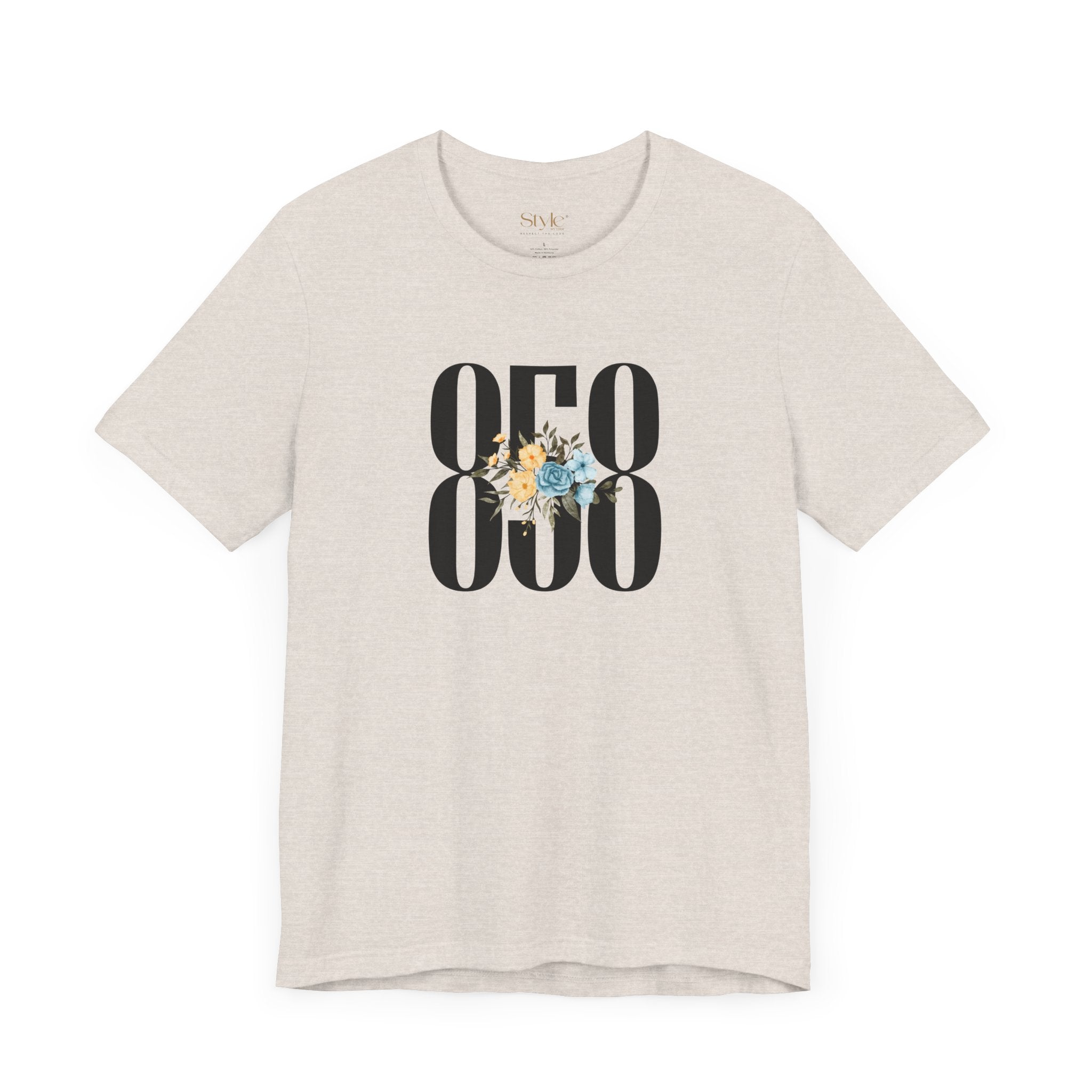 Floral 858 Unisex Tee - Casual, Gift, Birthday, Floral Design, Vintage Style