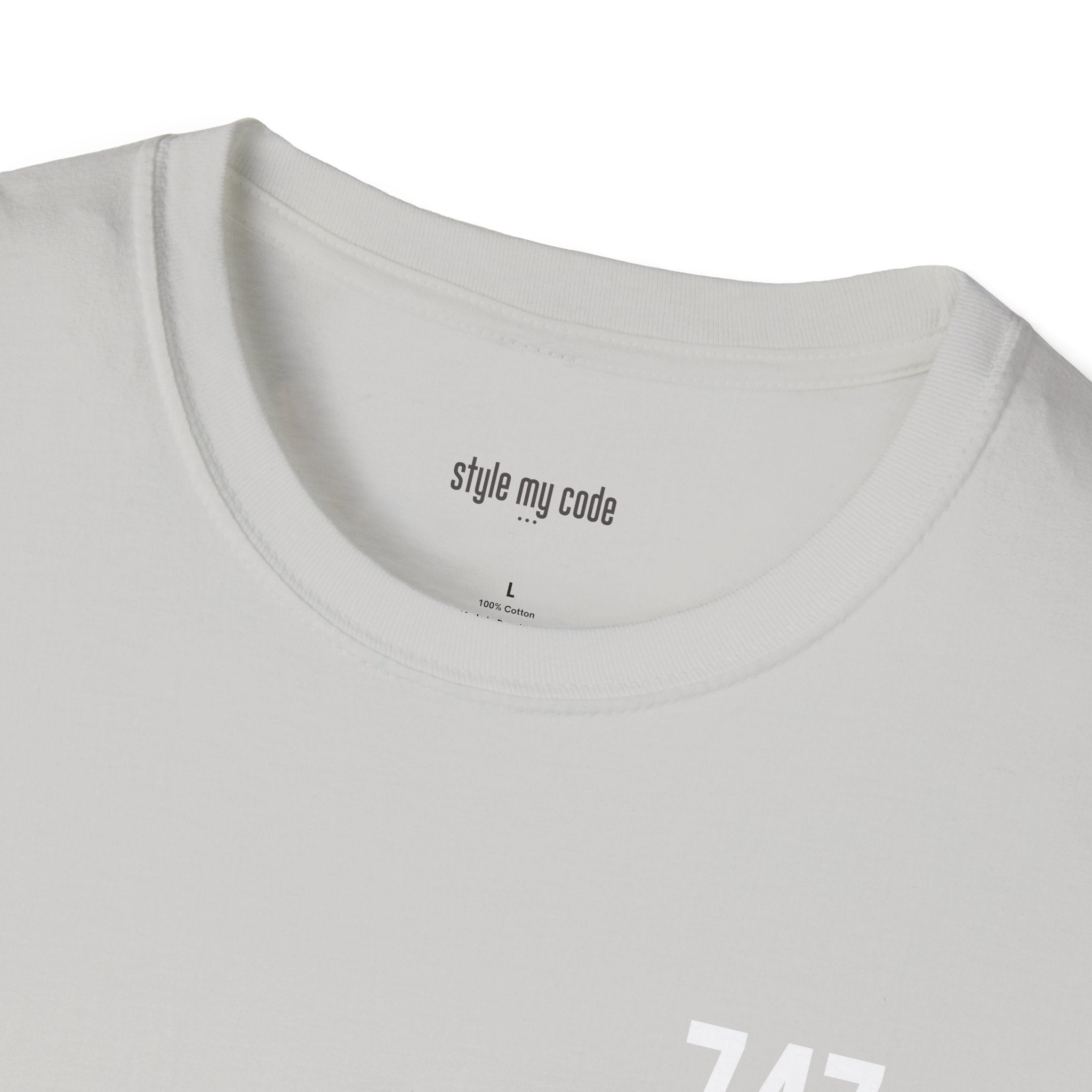 747 White Logo Unisex Soft-style T-Shirt
