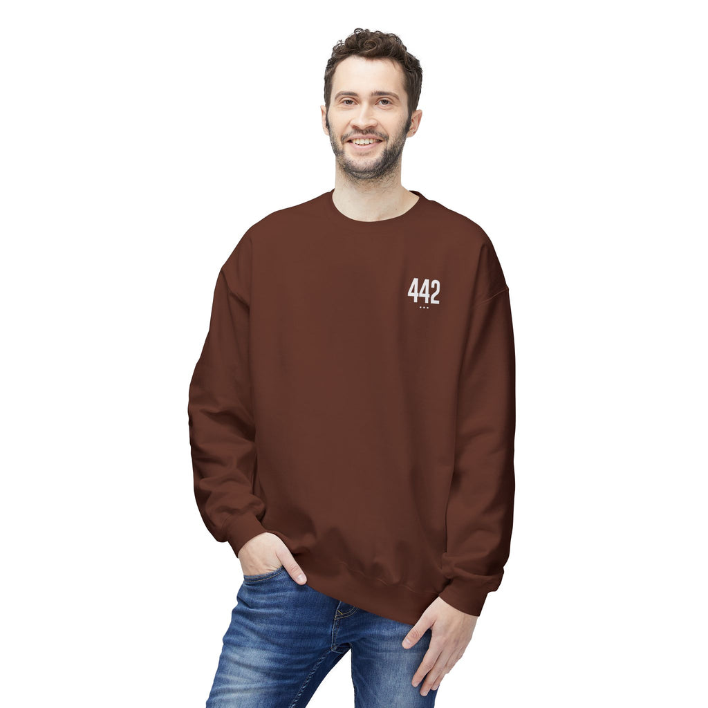 442 White Logo Unisex Crewneck Sweatshirt