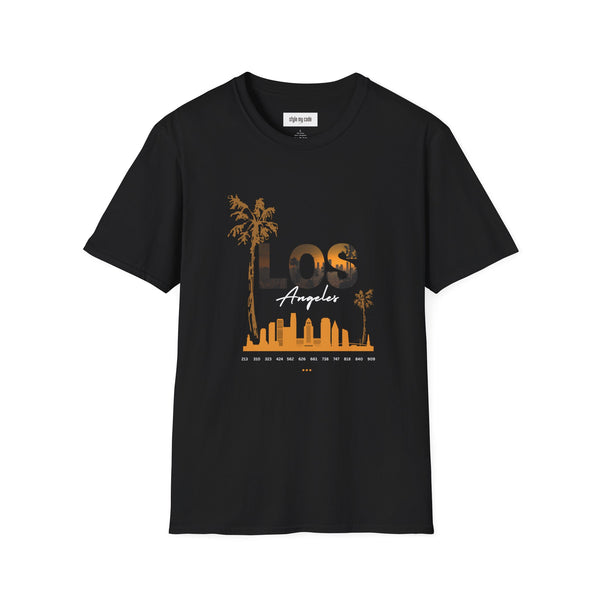 Los Angeles Sunset Unisex Softstyle T-Shirt - Perfect for Travel Lovers