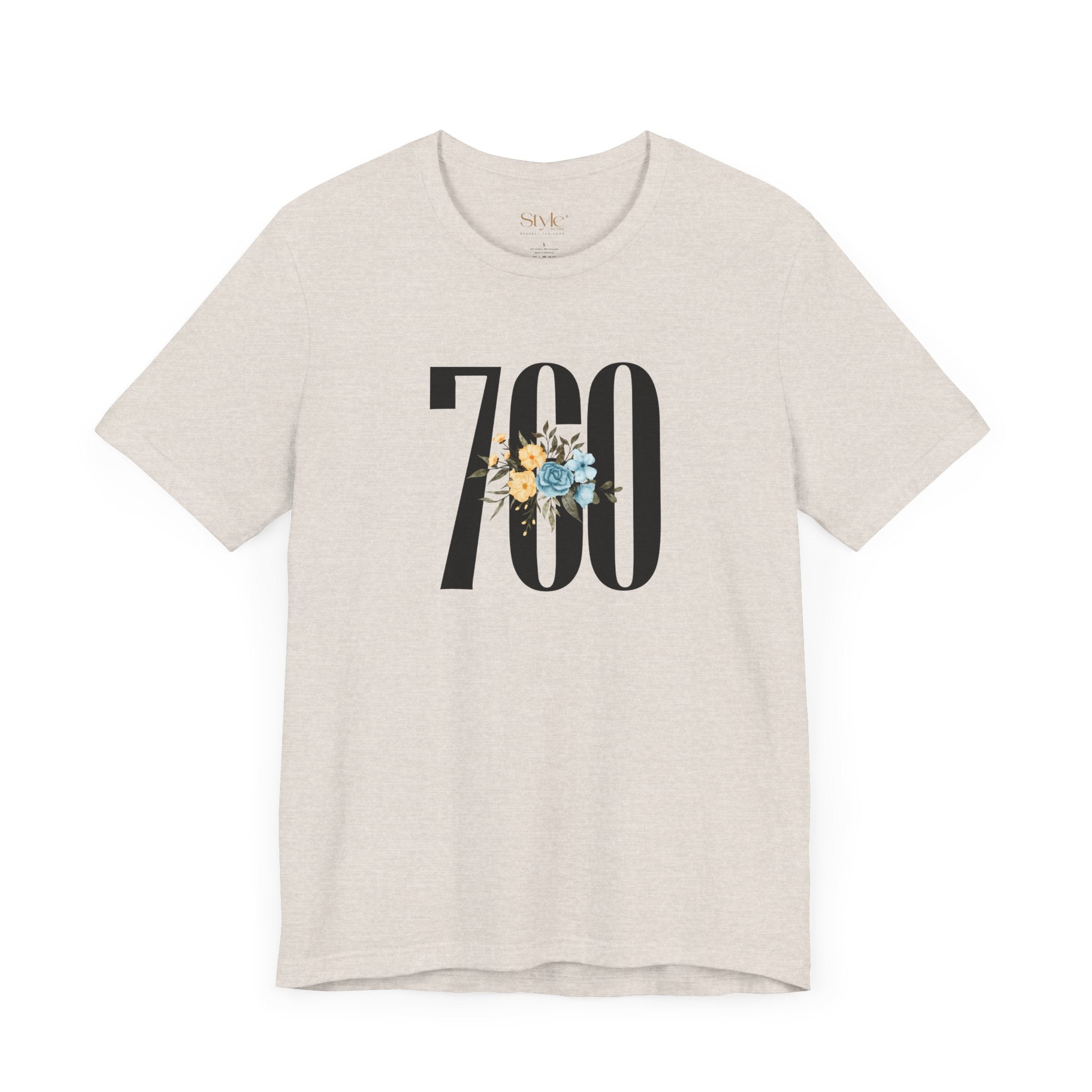 Floral 760 Unisex Tee - Casual, Gift, Birthday, Floral Design, Vintage Style