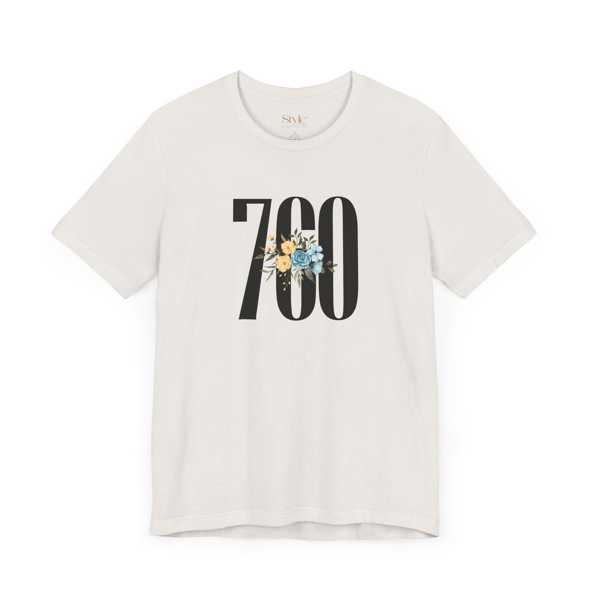 Floral 760 Unisex Tee - Casual, Gift, Birthday, Floral Design, Vintage Style