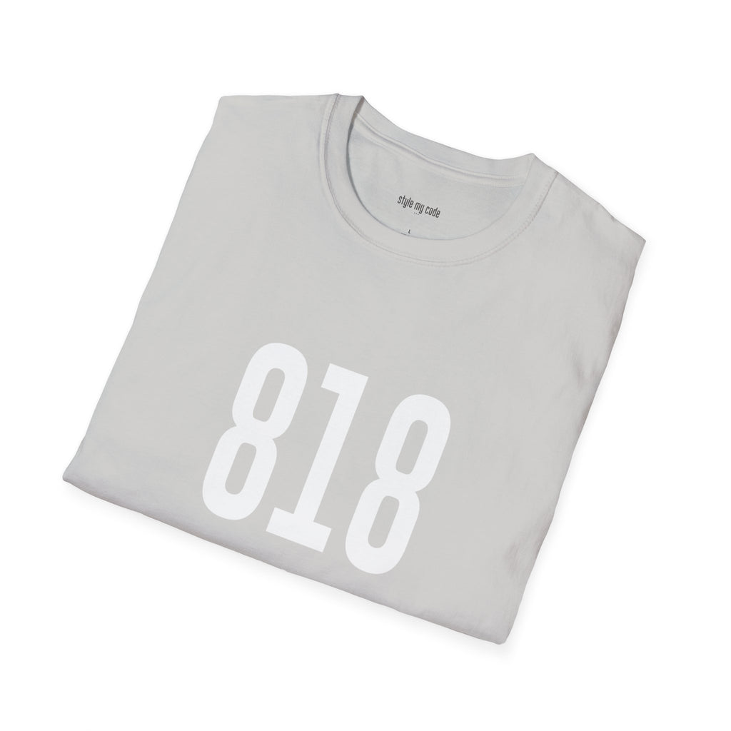 818 White Logo Front T-Shirt