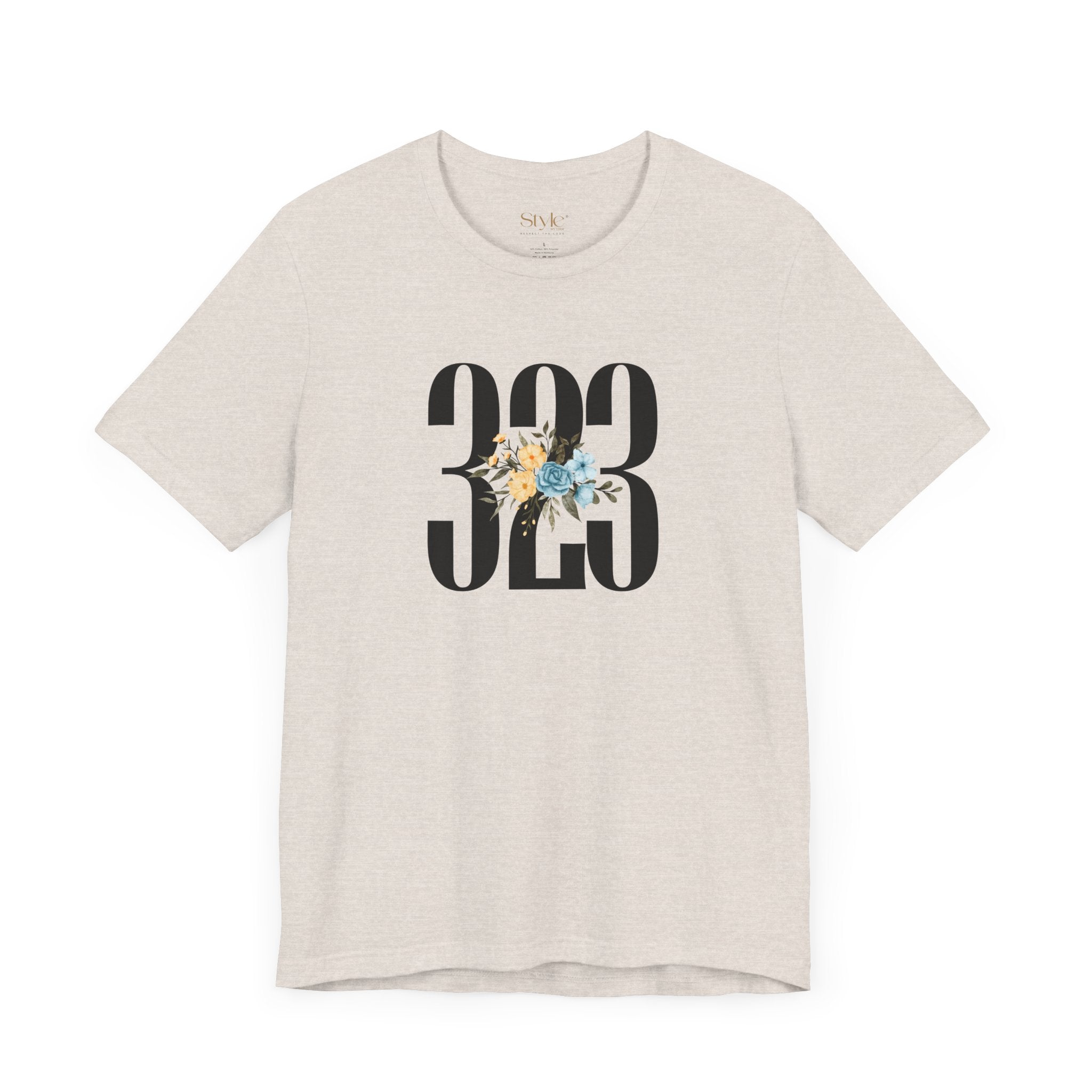 Floral 323 Unisex Tee - Casual, Gift, Birthday, Floral Design, Vintage Style