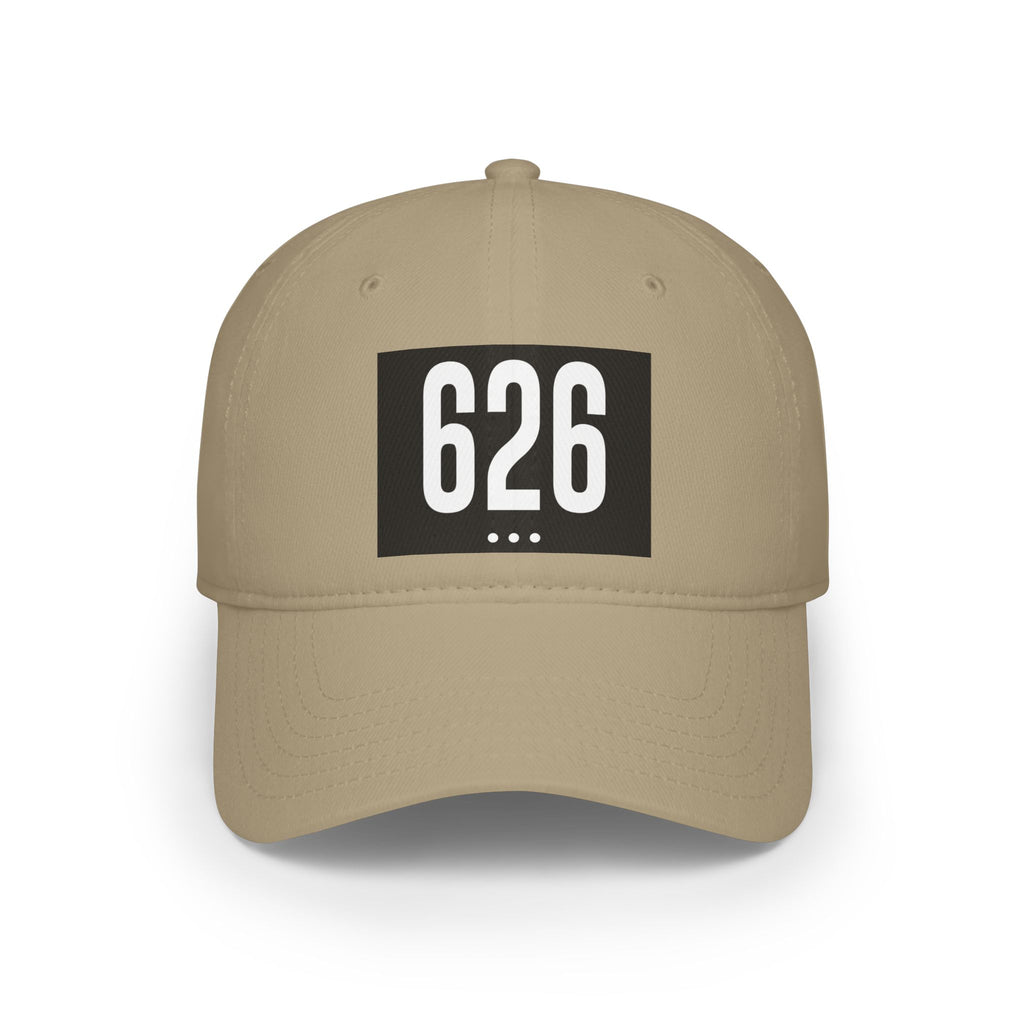 626  White Logo Low Profile Baseball Cap