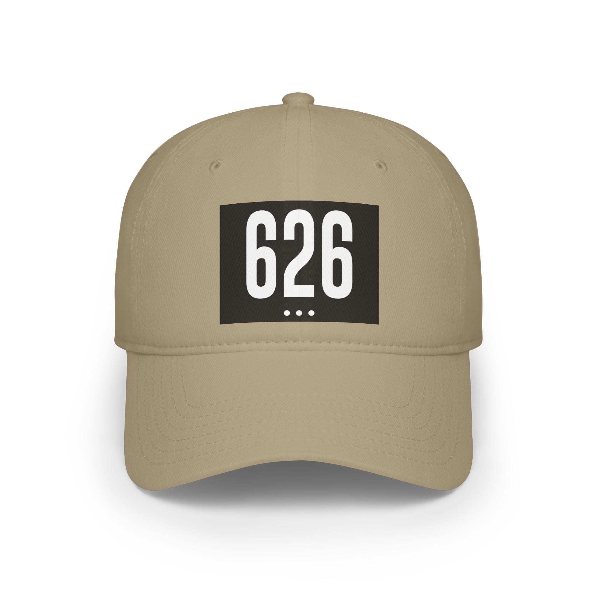 626  White Logo Low Profile Baseball Cap