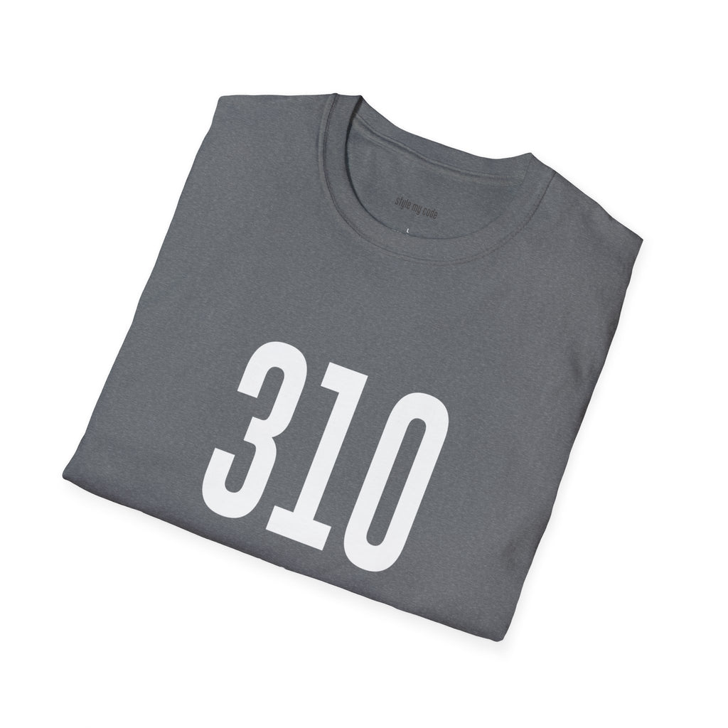 310 White Logo Front Unisex Softstyle T-Shirt