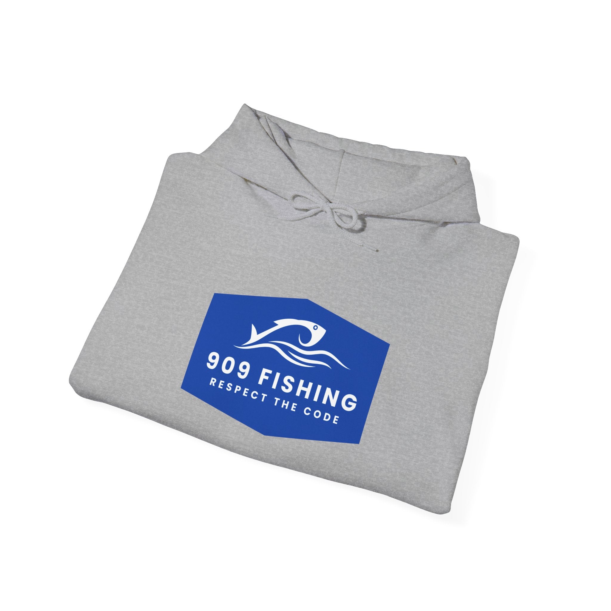 Fishing Lover's Heavy Blend Hoodie, 909 Fishing Sweatshirt, Fishing Apparel, Outdoor Gear, Respect the Code Hoodie