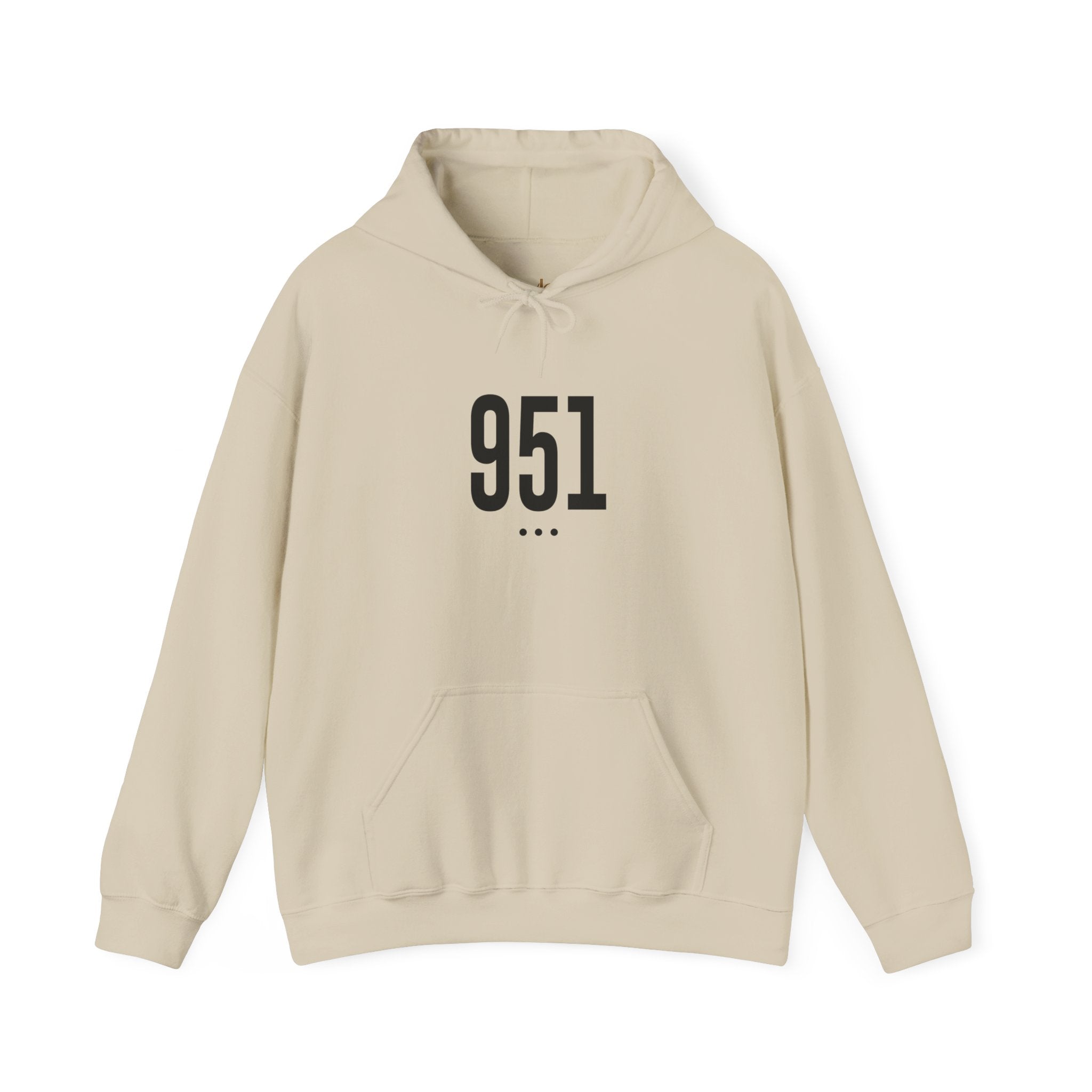 951 Black Logo Front Hoodie