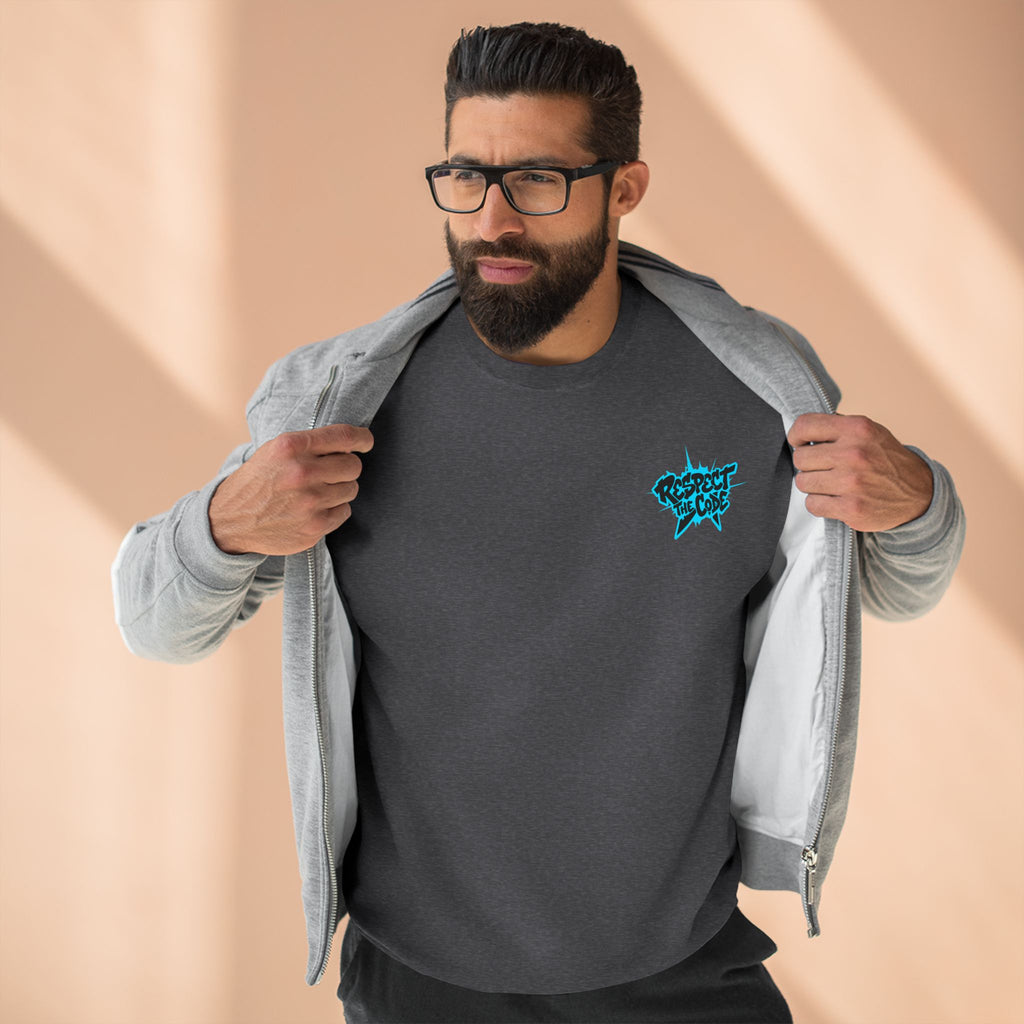 "Respect the Code" Crewneck Sweatshirt — Streetwear Graphic Pullover