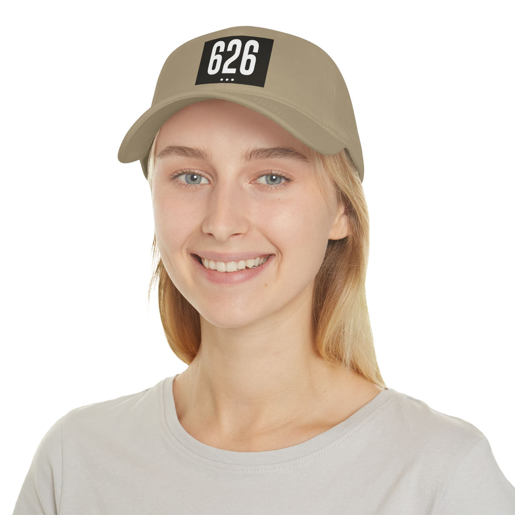 626  White Logo Low Profile Baseball Cap