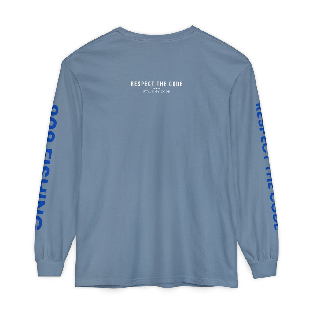 909 Fishing Long Sleeve T-Shirt - Unisex Garment-Dyed Apparel, Outdoorsy Gift, Cool Fishing Tee, Respect the Code, Casual Wear, Fishing [...]