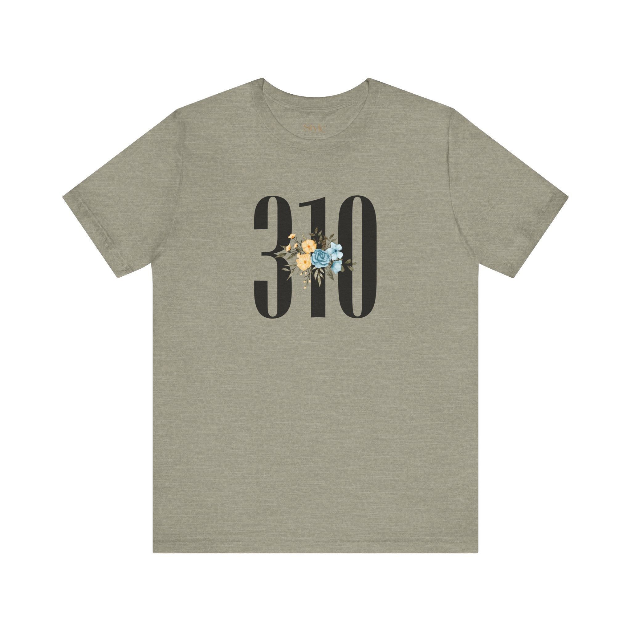 Floral 310 Unisex Tee - Casual, Gift, Birthday, Floral Design, Vintage Style