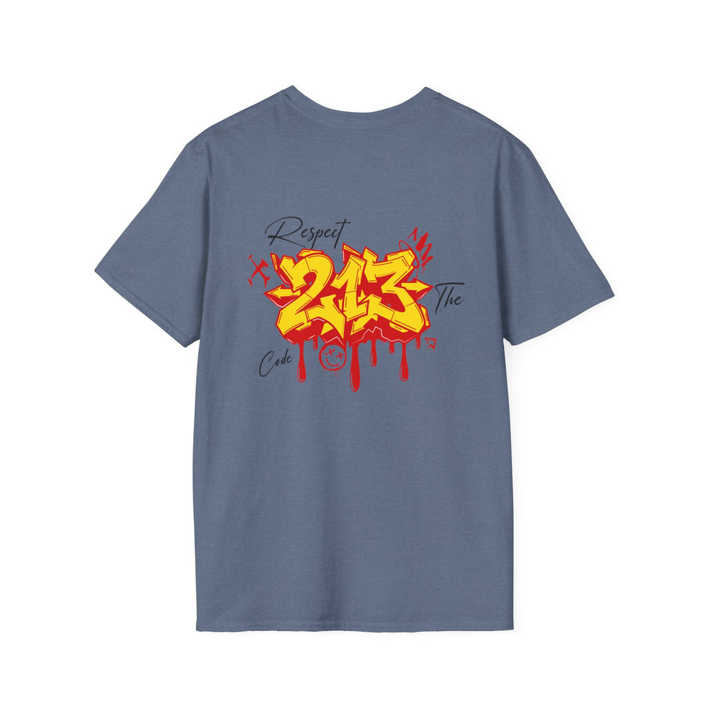 Graffiti 213 Red Respect The Code T-Shirt