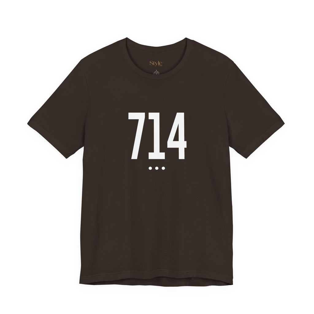 714 White Code Southern California Unisex Tee