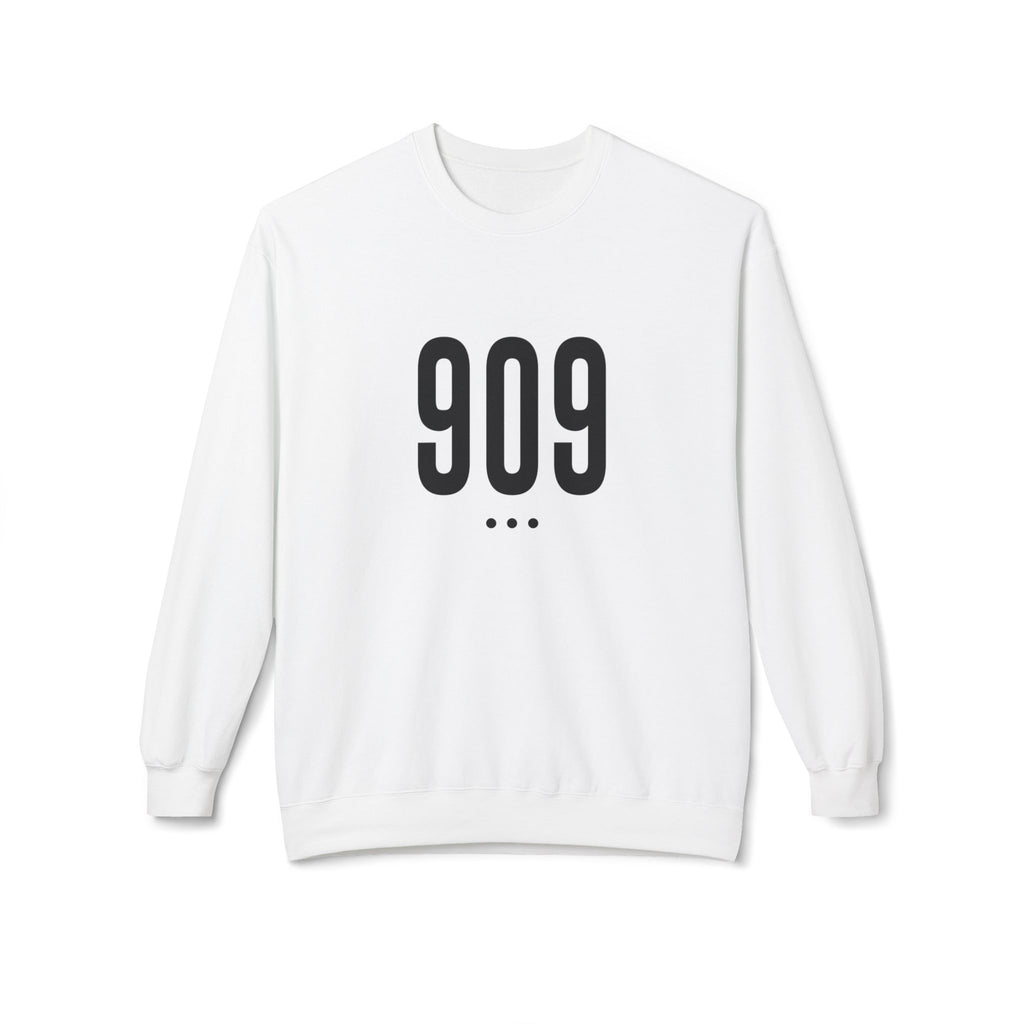 909 Black Logo Front Crewneck Sweatshirt