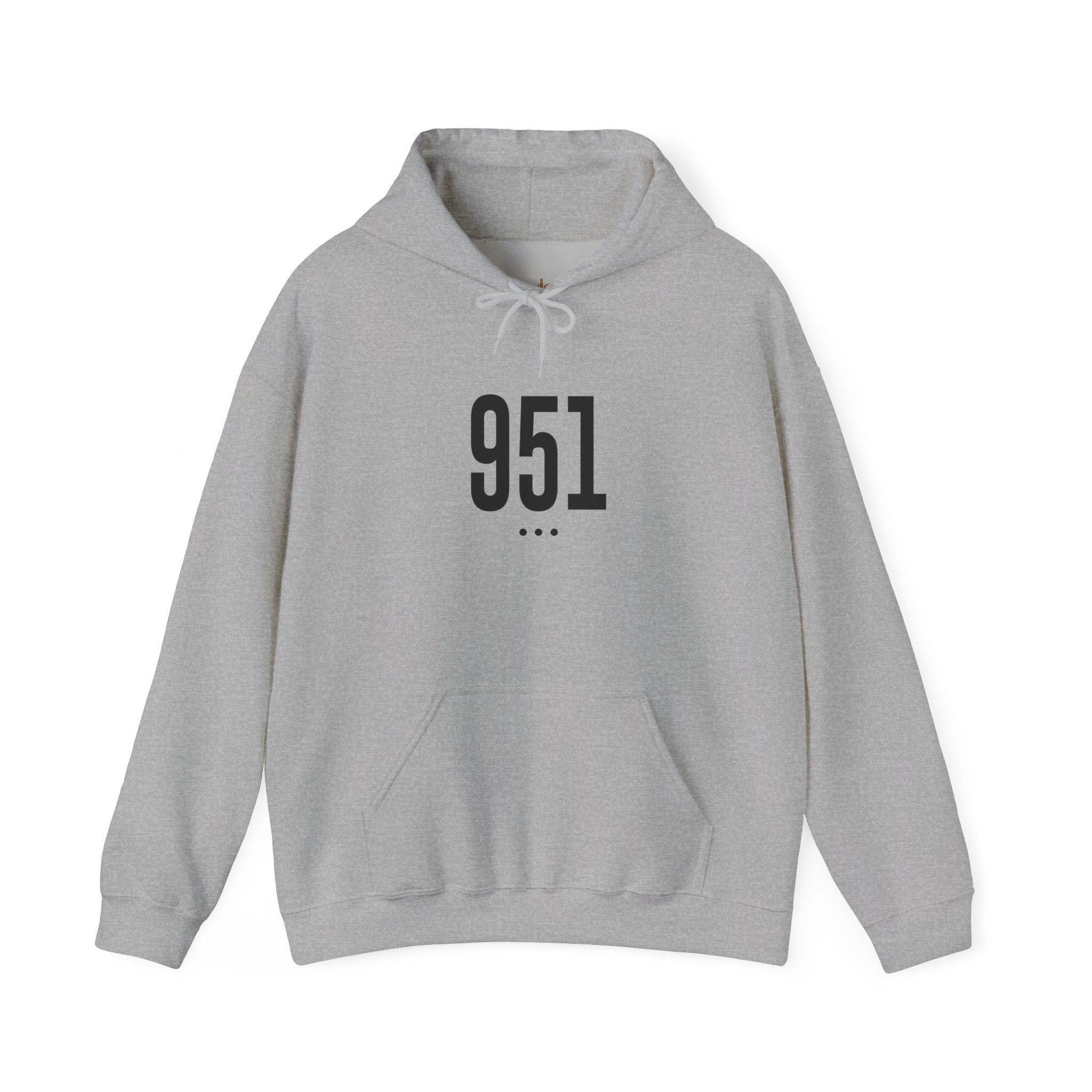 951 Black Logo Front Hoodie