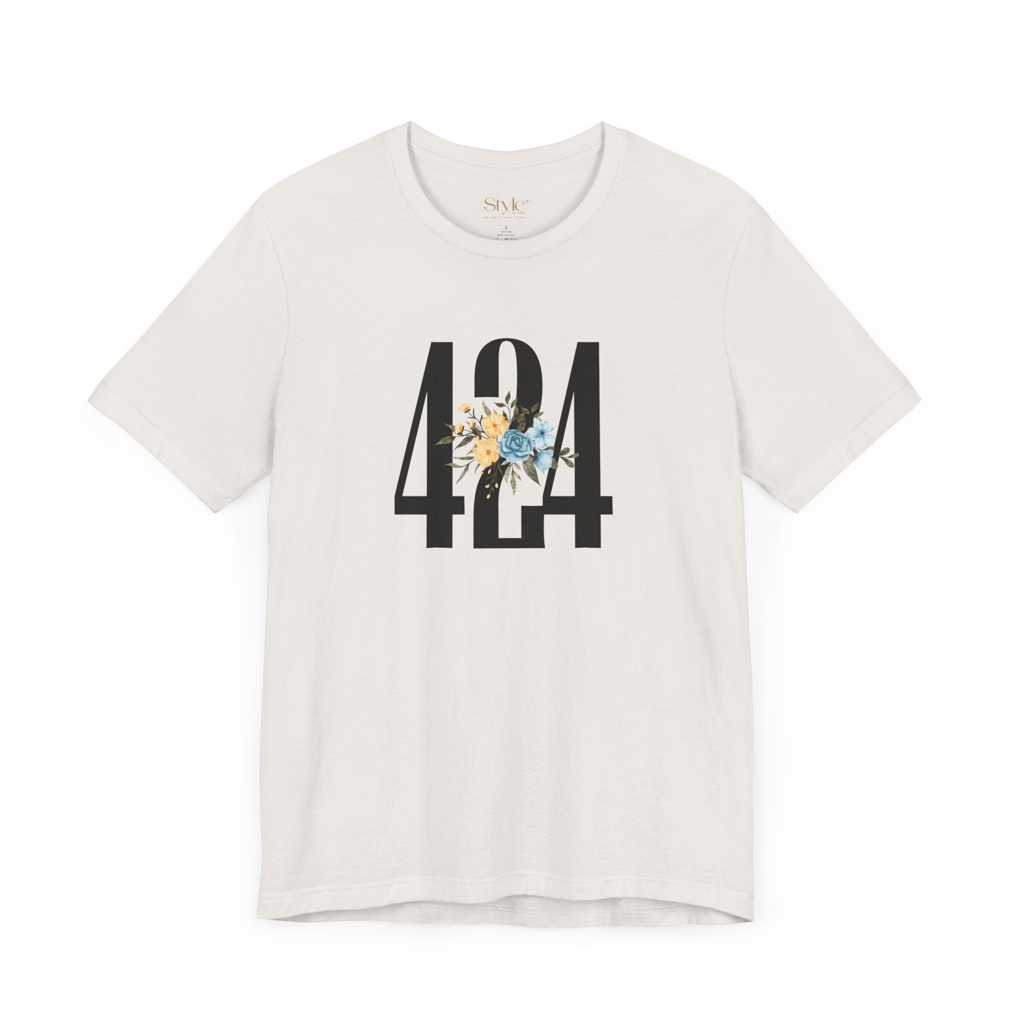 Floral 424 Unisex Tee - Casual, Gift, Birthday, Floral Design, Vintage Style