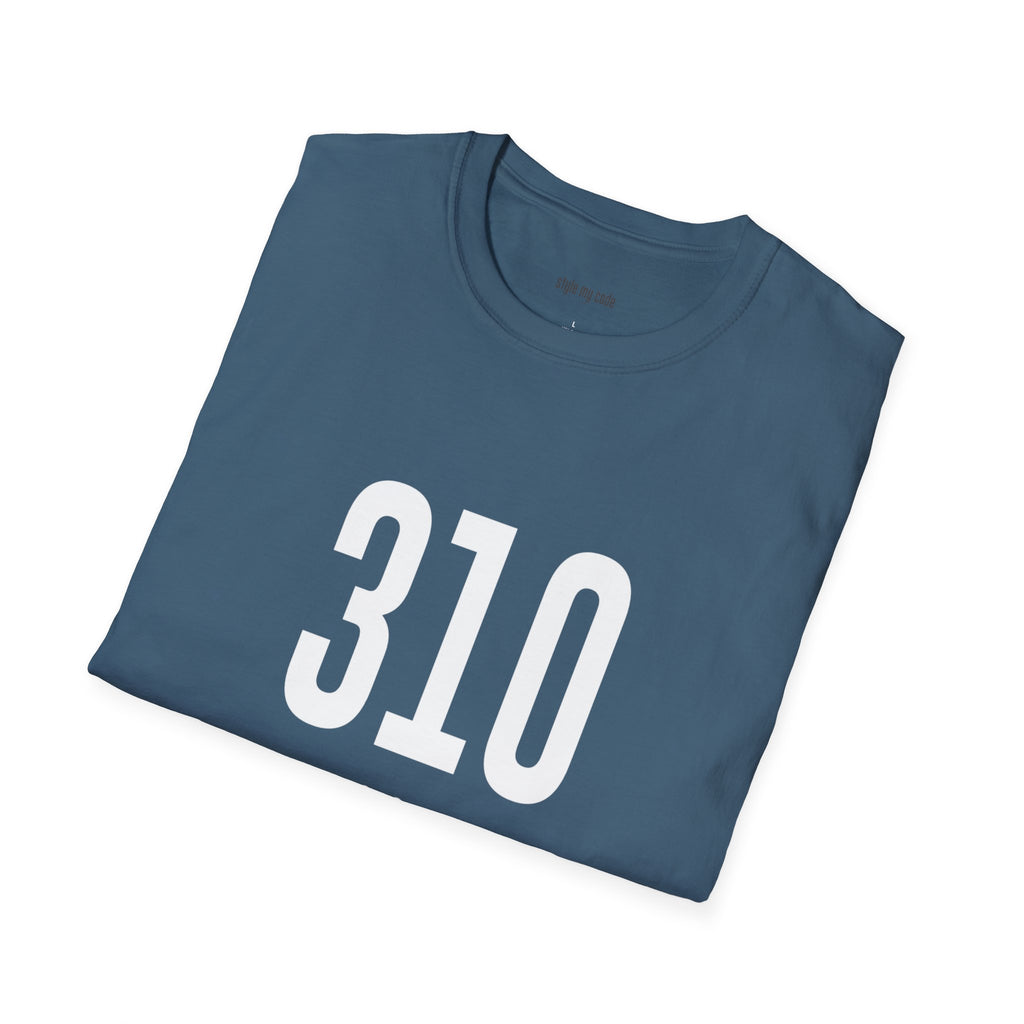 310 White Logo Front Unisex Softstyle T-Shirt