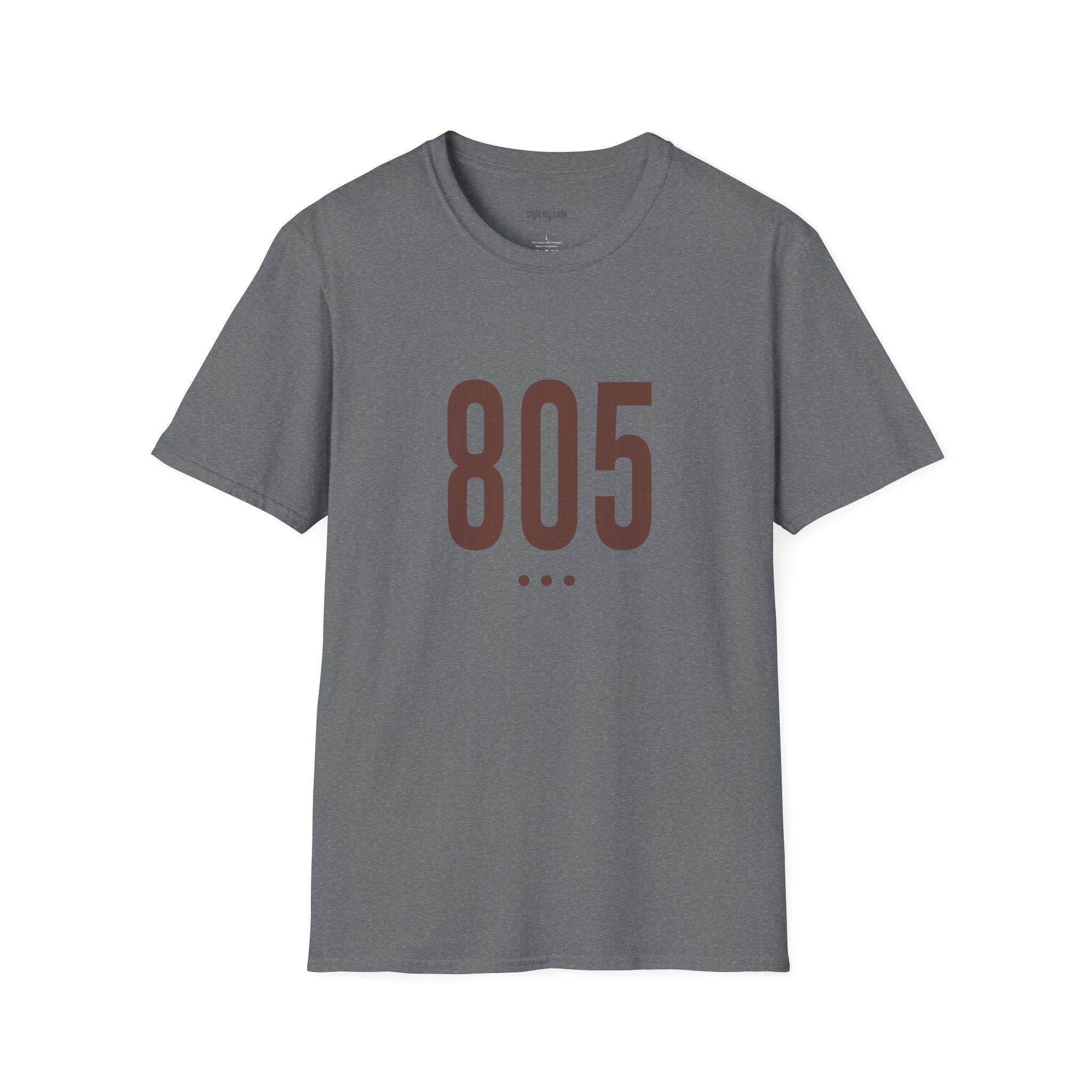 805 Logo Front Unisex Soft-style T-Shirt