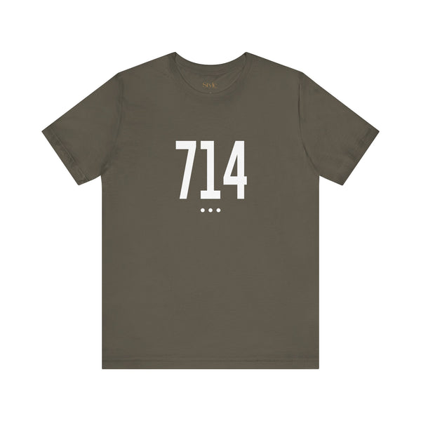 714 White Code Southern California Unisex Tee