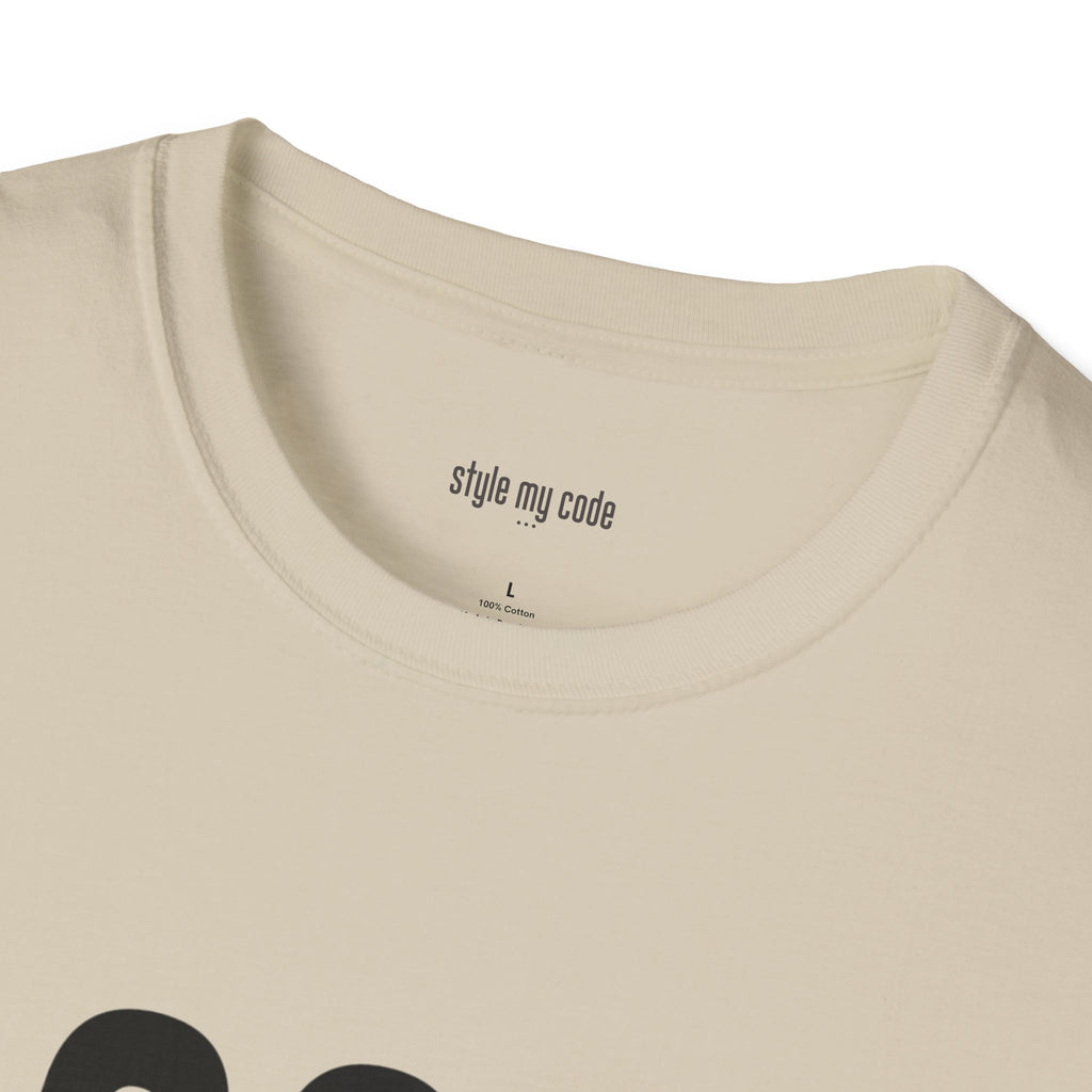 323 Black Logo Front T-Shirt