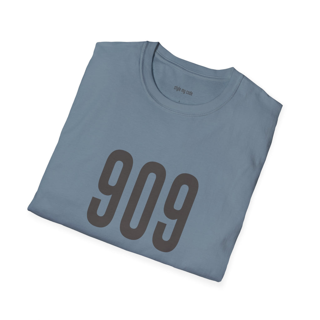 909 Logo Front Unisex Soft-style T-Shirt