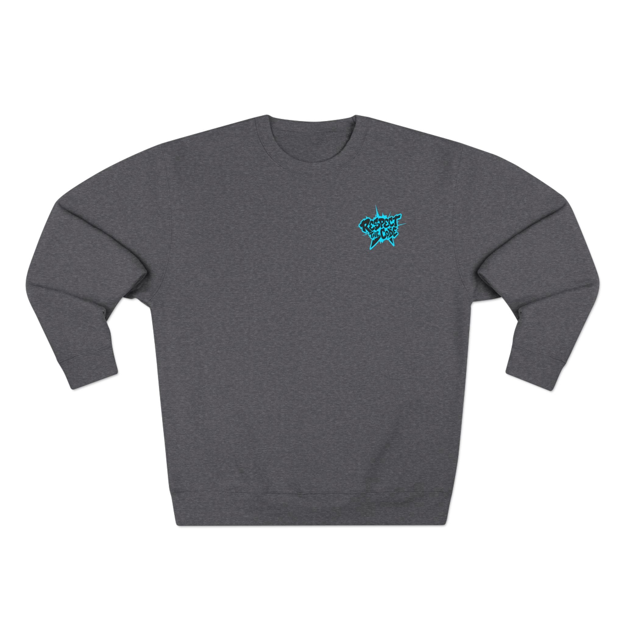 "Respect the Code" Crewneck Sweatshirt — Streetwear Graphic Pullover