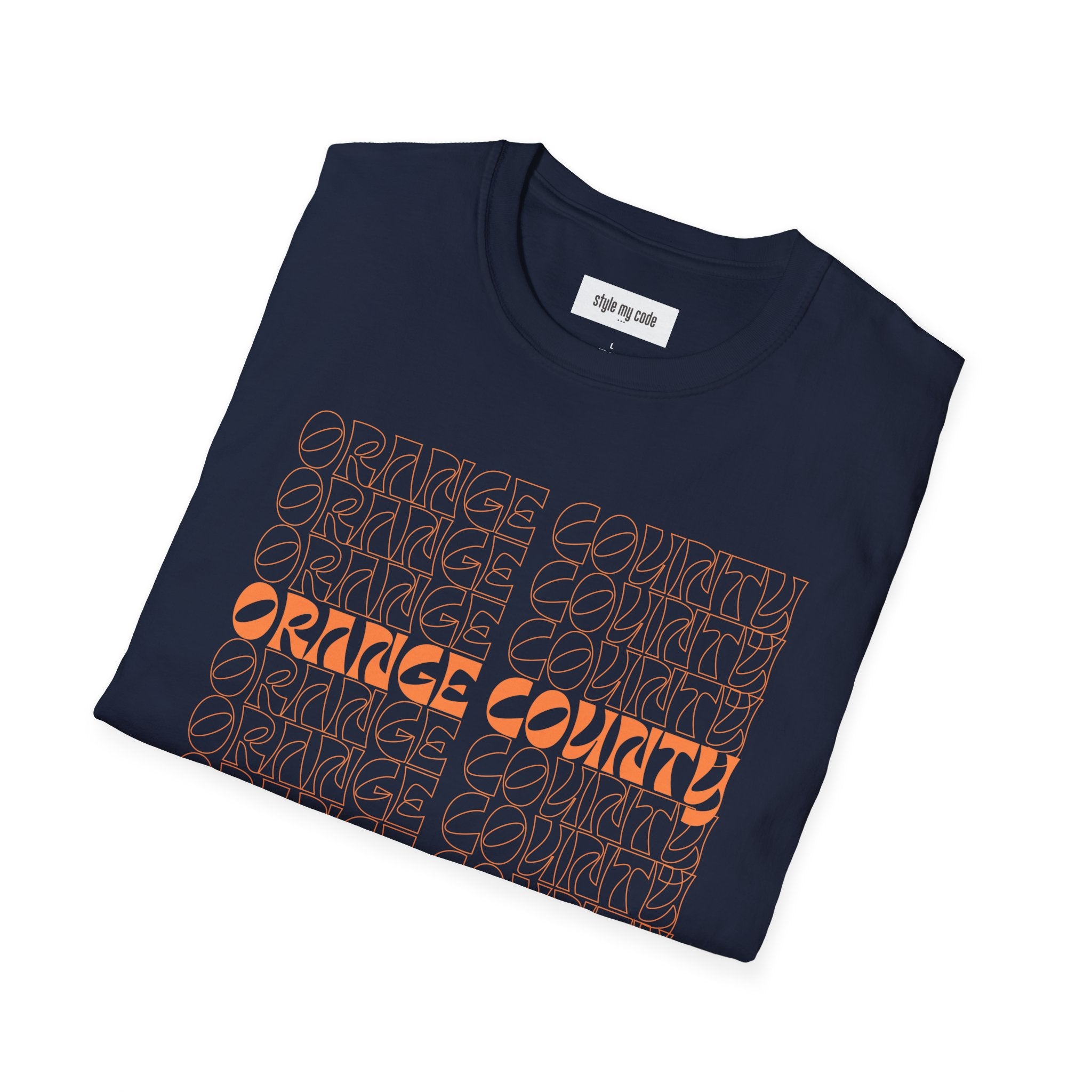 Unisex Softstyle T-Shirt - Retro Orange County Graphic Tee