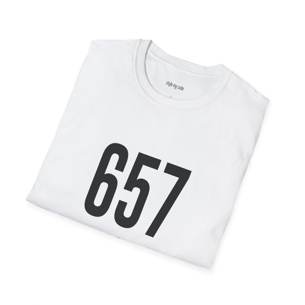 657 Black Logo Black Logo Unisex Softstyle T-Shirt