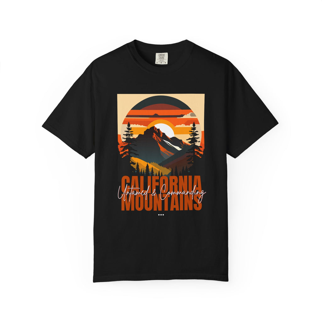 California Mountains Graphic T-Shirt - Unisex, Eco-Friendly, Perfect for Outdoor Lovers