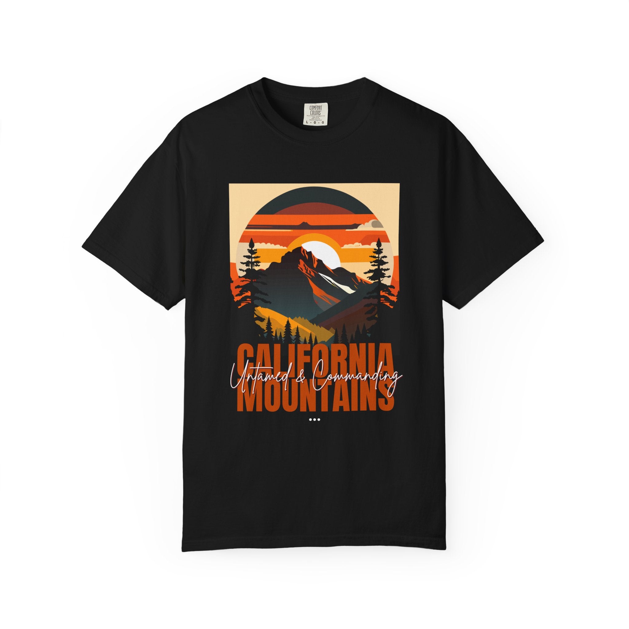California Mountains Graphic T-Shirt - Unisex, Eco-Friendly, Perfect for Outdoor Lovers