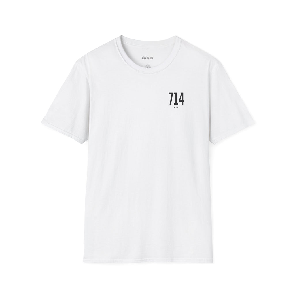 714 Black Logo T-Shirt