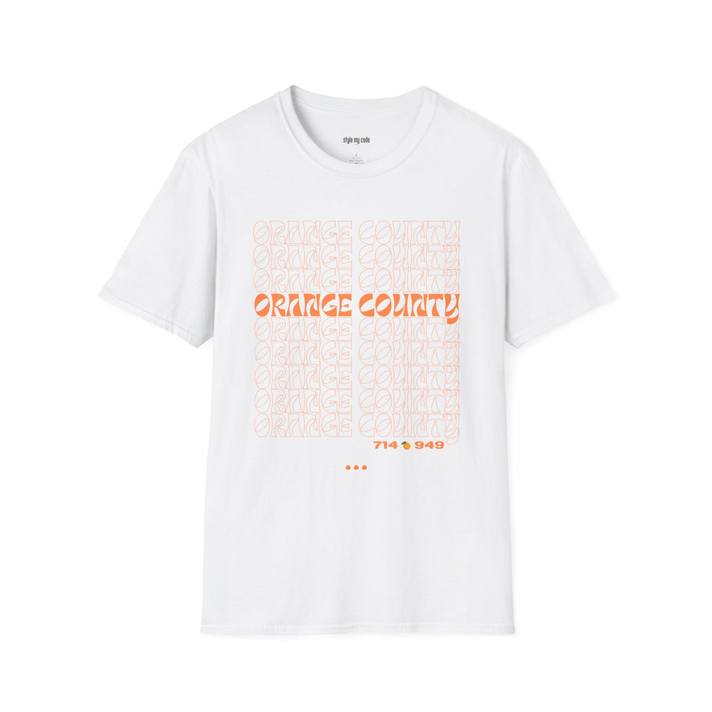 Unisex Softstyle T-Shirt - Retro Orange County Graphic Tee