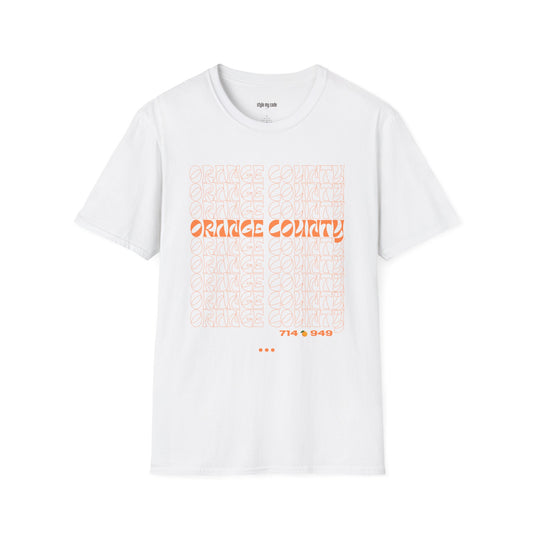 Unisex Softstyle T-Shirt - Retro Orange County Graphic Tee