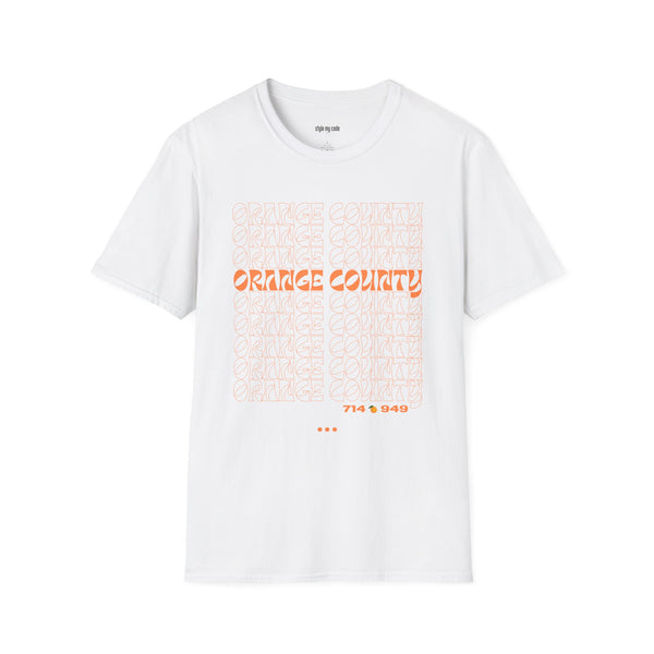 Unisex Softstyle T-Shirt - Retro Orange County Graphic Tee