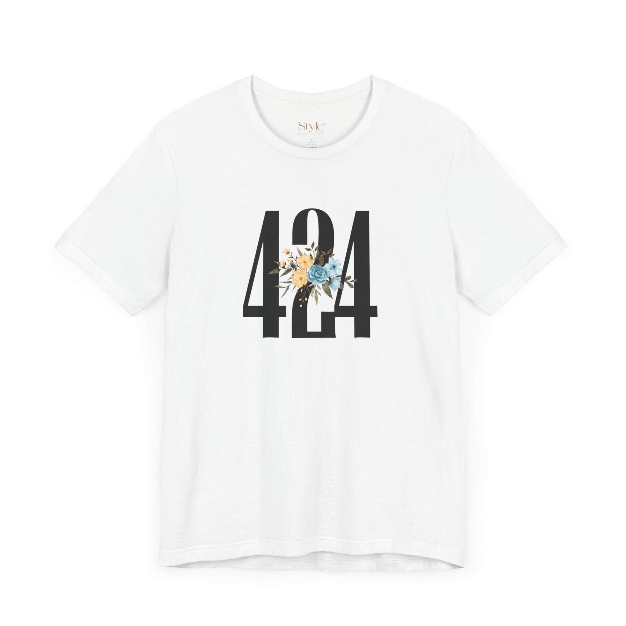 Floral 424 Unisex Tee - Casual, Gift, Birthday, Floral Design, Vintage Style