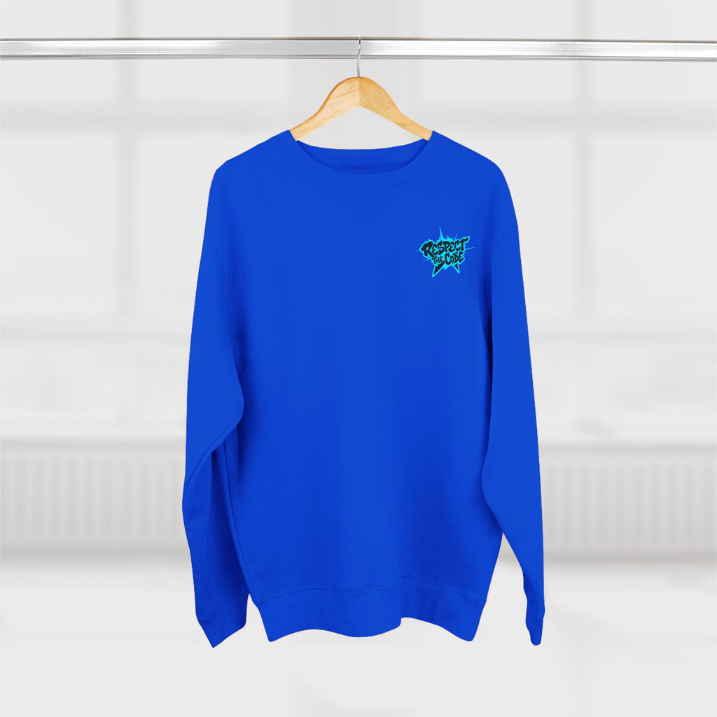 "Respect the Code" Crewneck Sweatshirt — Streetwear Graphic Pullover