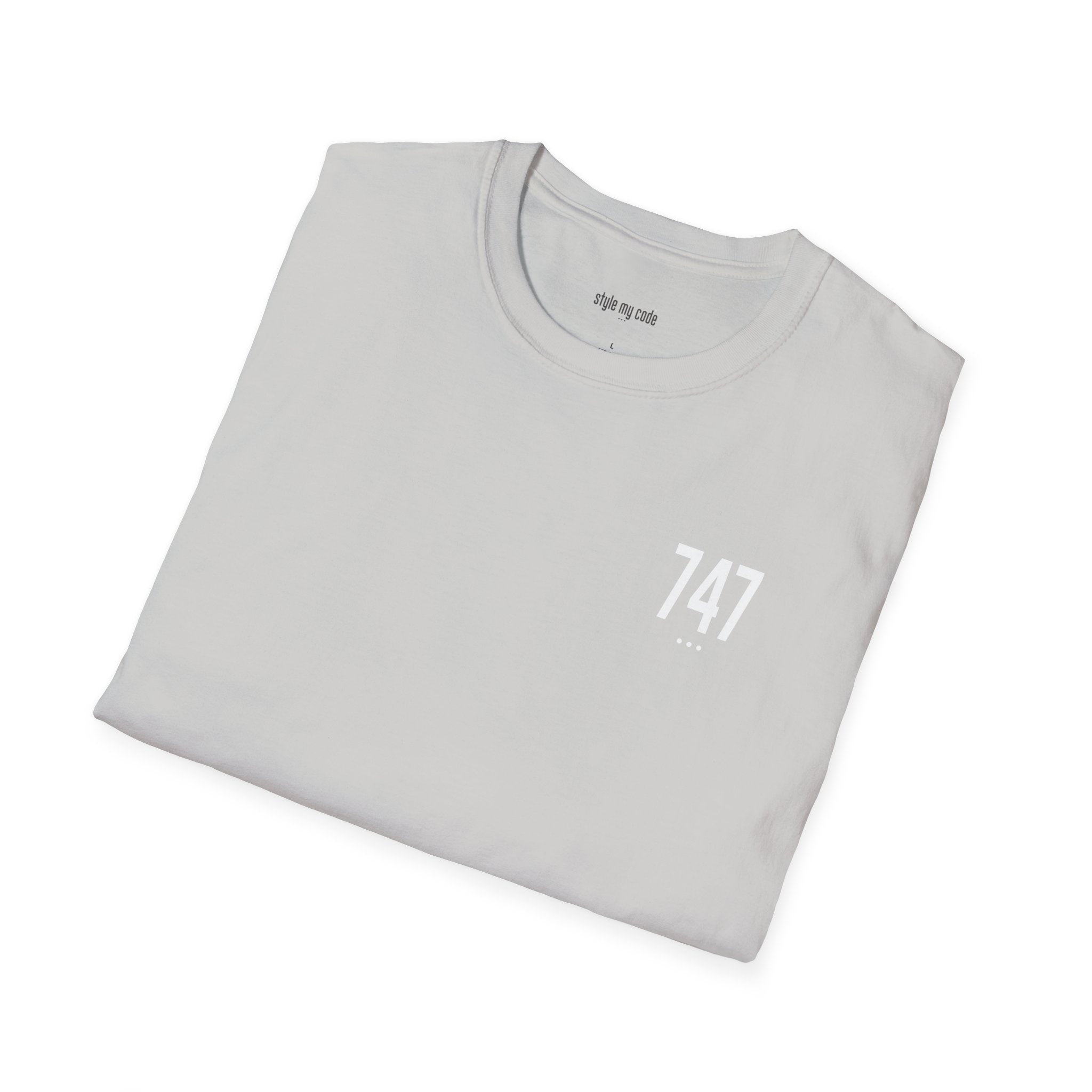 747 White Logo Unisex Soft-style T-Shirt