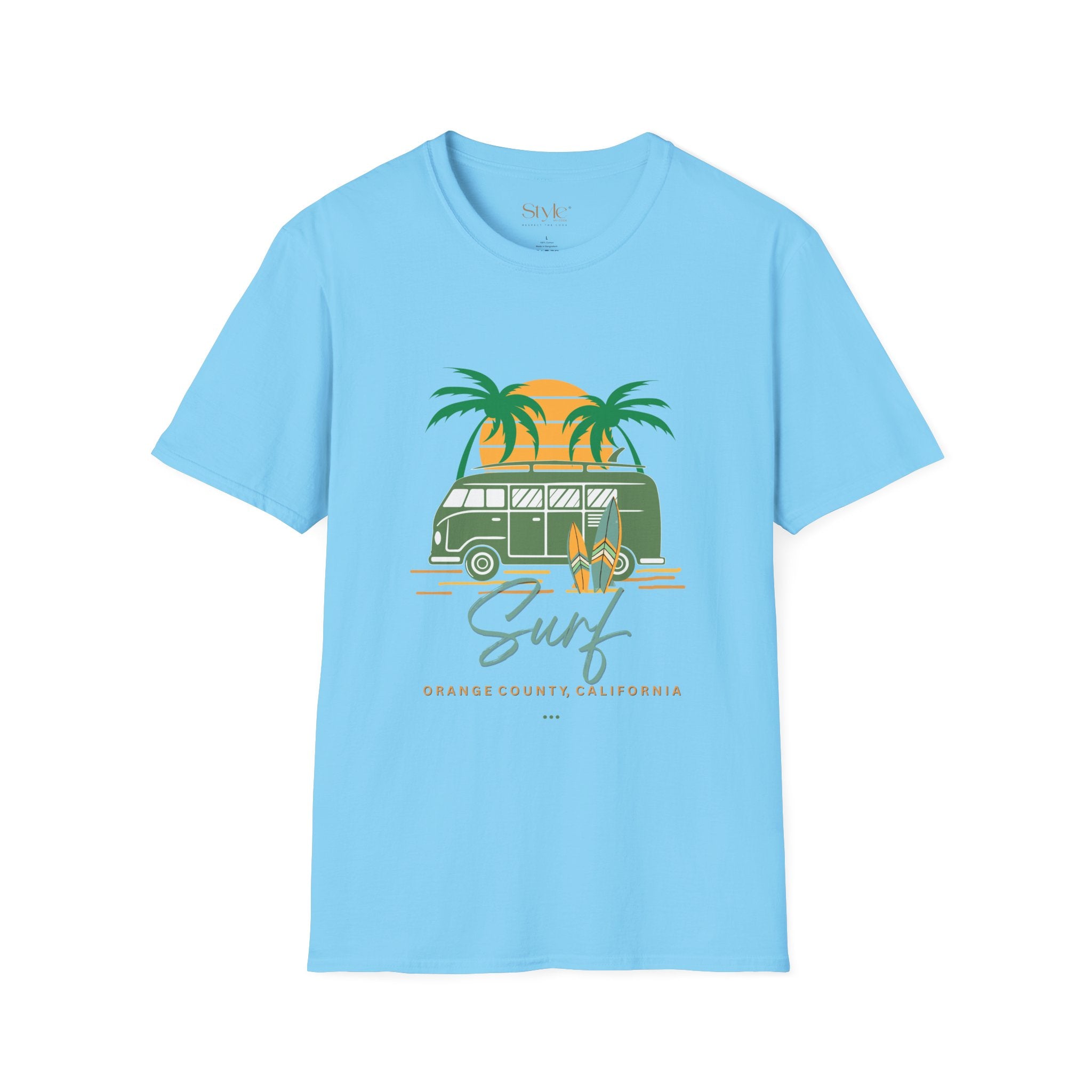 California Surf Vibes Unisex T-Shirt, Beachwear, Summer Casual Tee, Gift for Surfers, Vacation Apparel