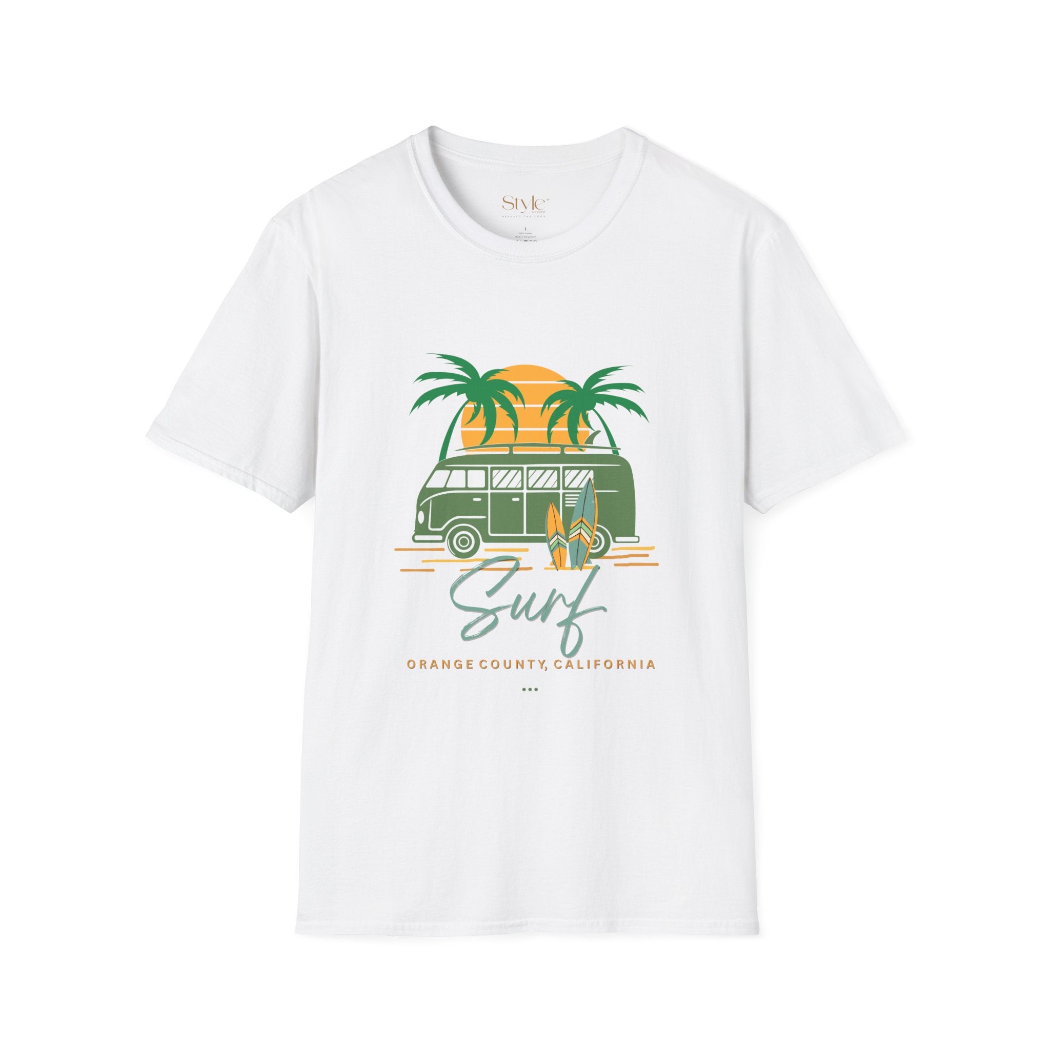 California Surf Vibes Unisex T-Shirt, Beachwear, Summer Casual Tee, Gift for Surfers, Vacation Apparel