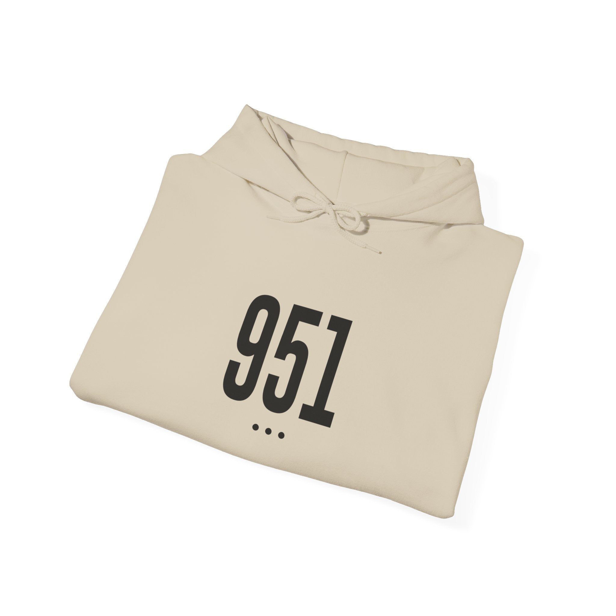 951 Black Logo Front Hoodie