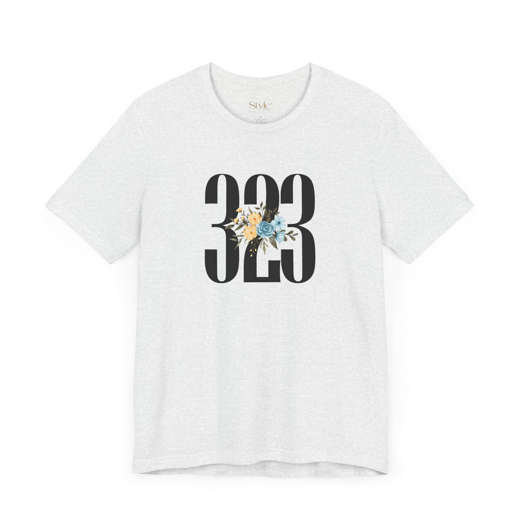 Floral 323 Unisex Tee - Casual, Gift, Birthday, Floral Design, Vintage Style