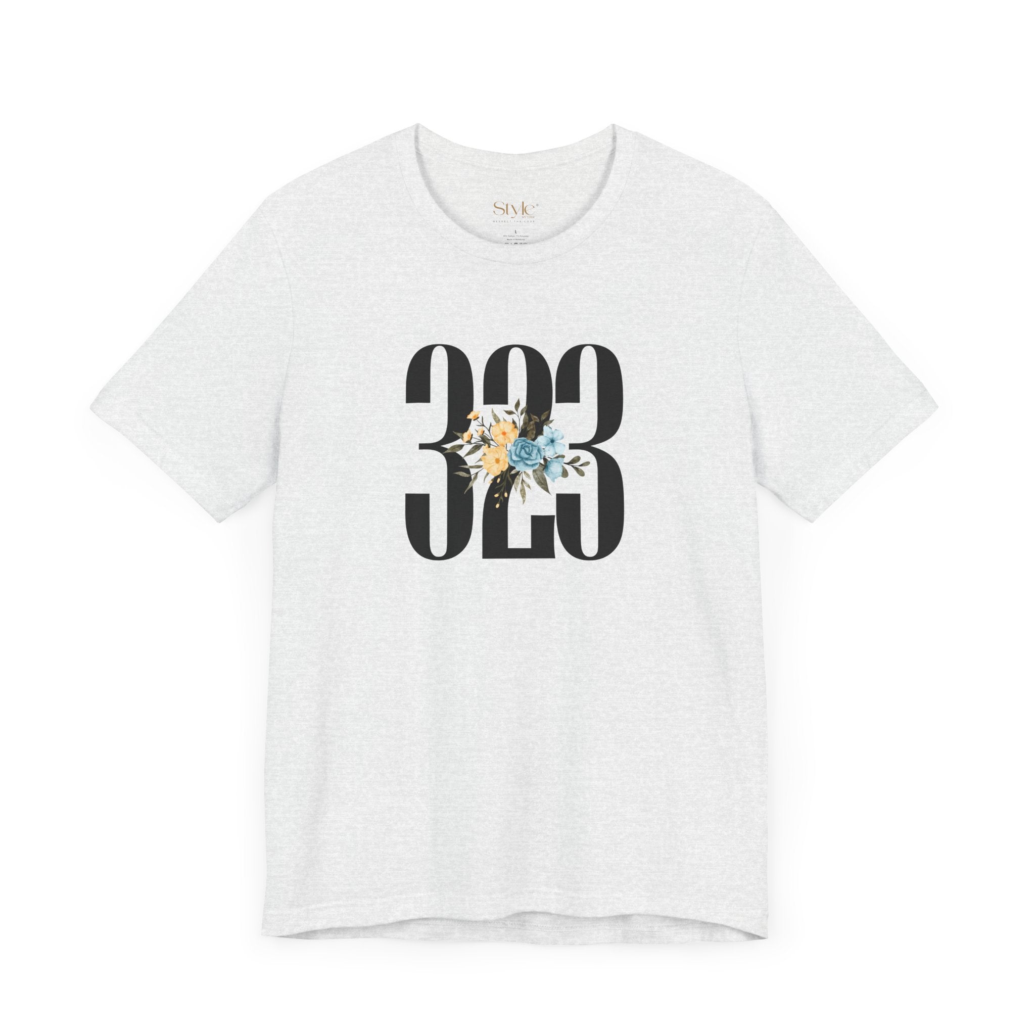 Floral 323 Unisex Tee - Casual, Gift, Birthday, Floral Design, Vintage Style