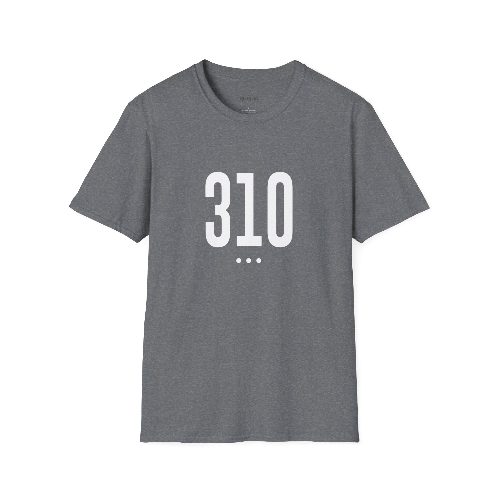 310 White Logo Front Unisex Softstyle T-Shirt